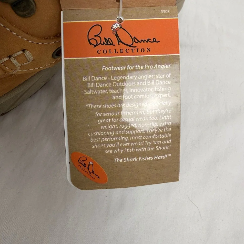 Rugged Shark Bill Dance Collection Mens Tan Boat Shoes Fishing Sneakers NWT‎